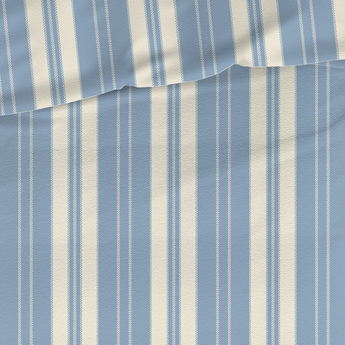 Romanette dekbedovertrek flanel Nendaz Beige/Blauw