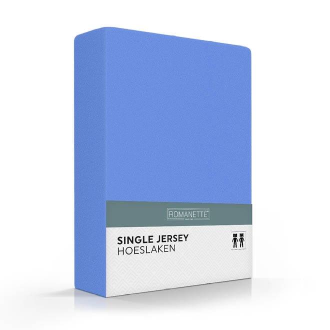 Romanette hoeslaken single jersey Lavendel