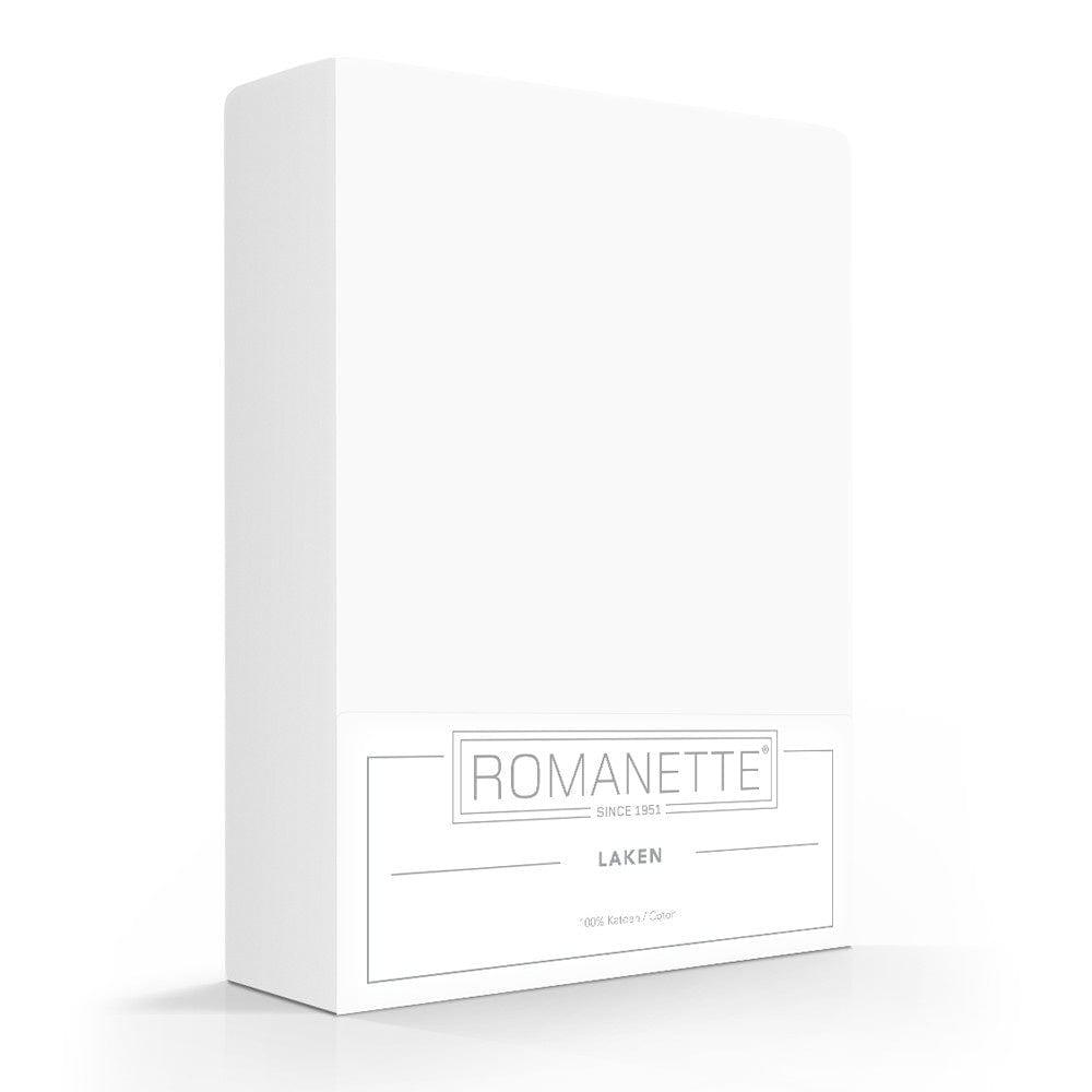 Romanette laken katoen wit