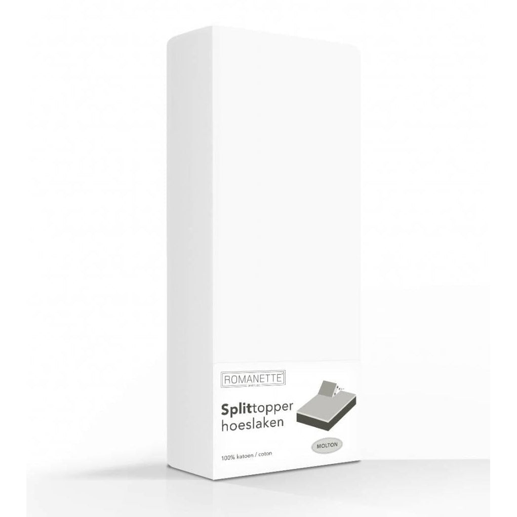 Romanette Split-Topper beschermer molton