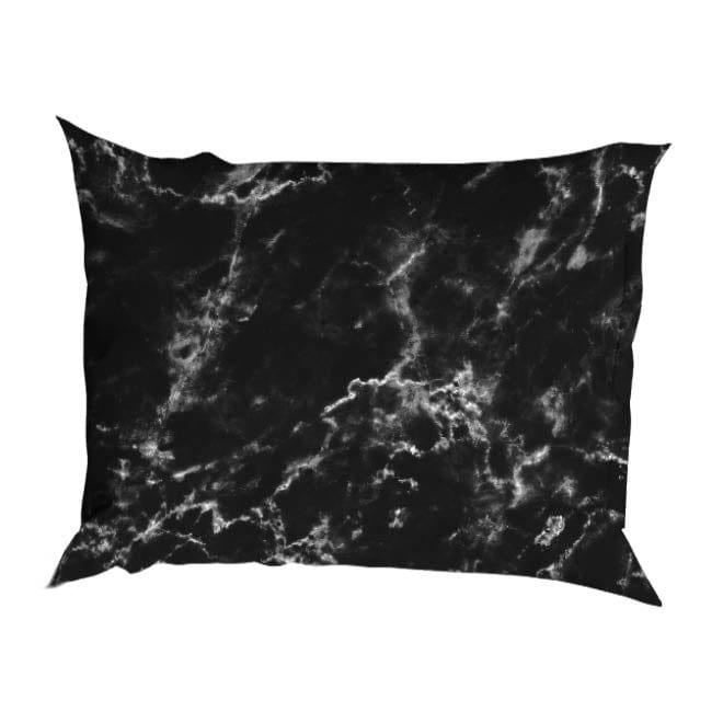 Satin d'Or dekbedovertrek satijn Marble zwart