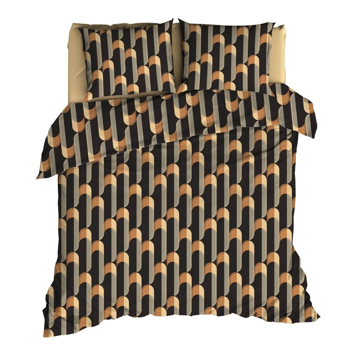 Satin d'Or dekbedovertrek satijn Cyril antraciet #color_antraciet