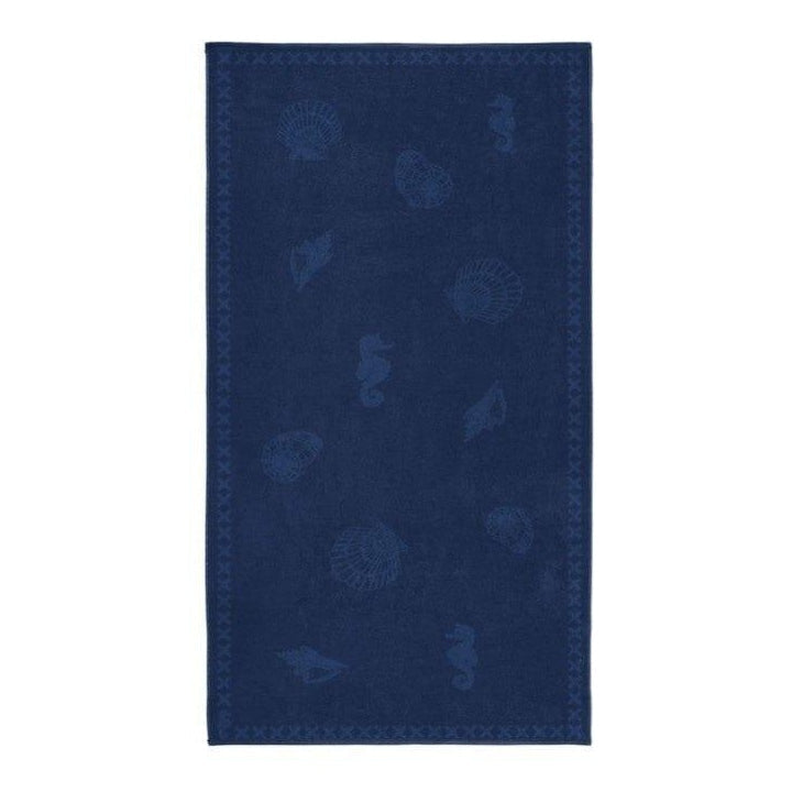 Seahorse Strandlaken Shells navy