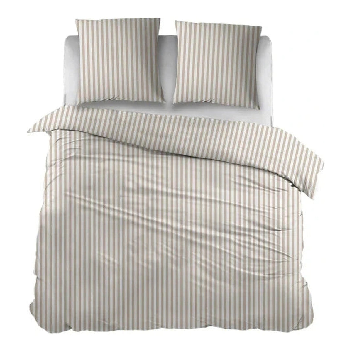 Sleepnight dekbedovertrek flanel Iris beige