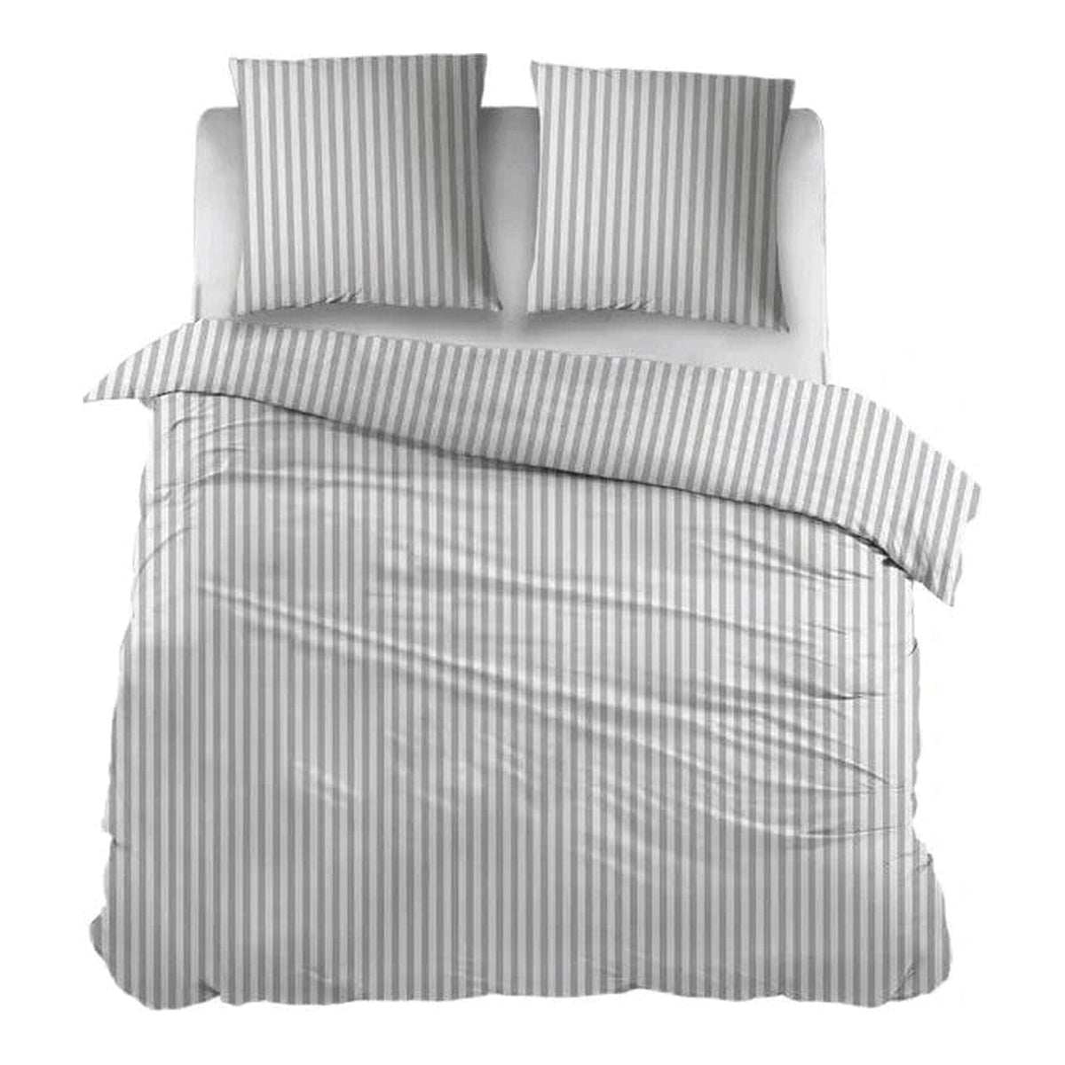 Sleepnight dekbedovertrek flanel Iris grijs
