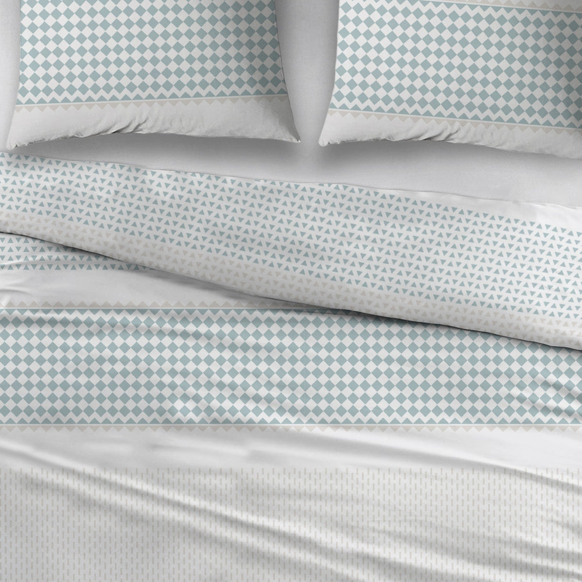Sleepnight dekbedovertrek flanel Paola blauw