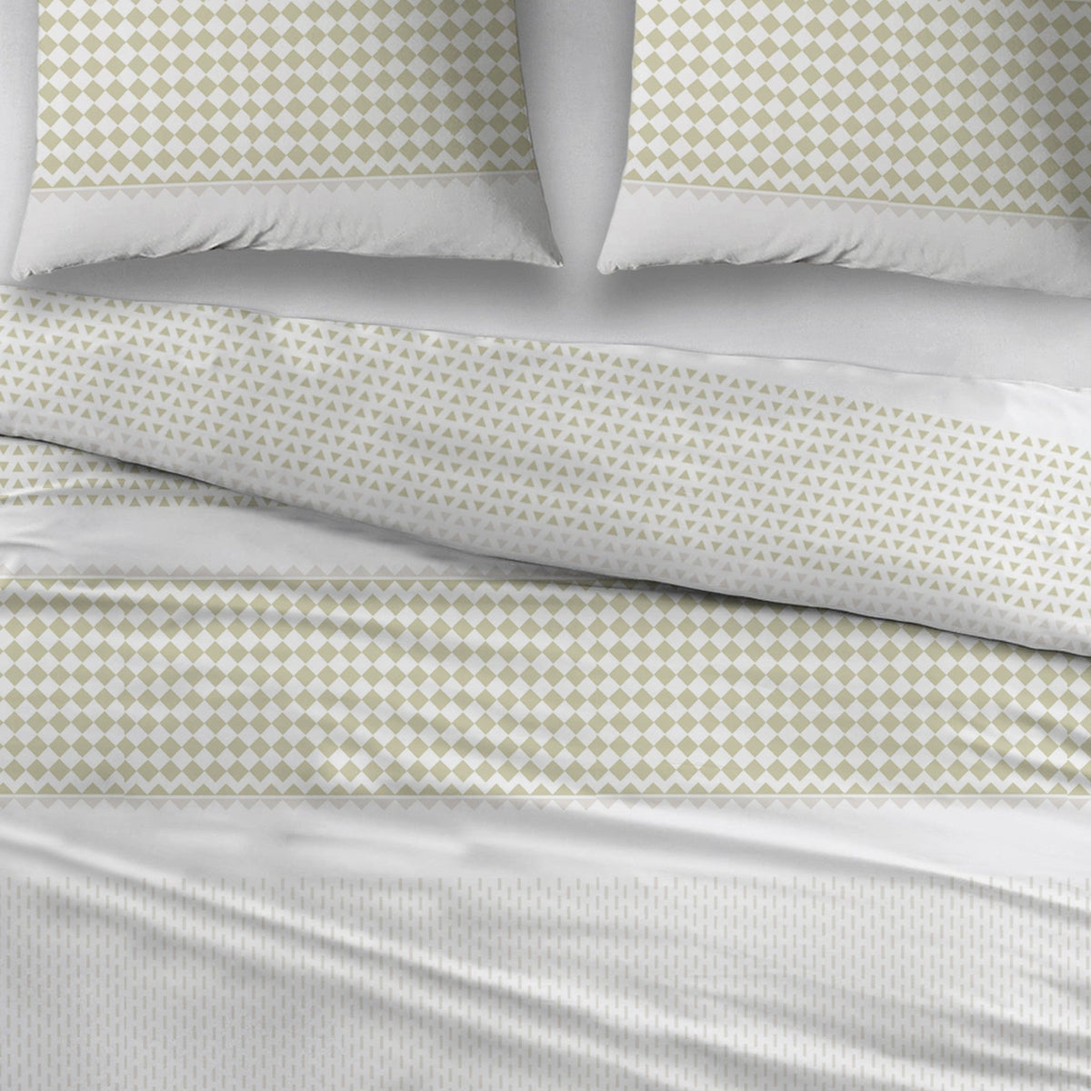 Sleepnight dekbedovertrek flanel Paola groen