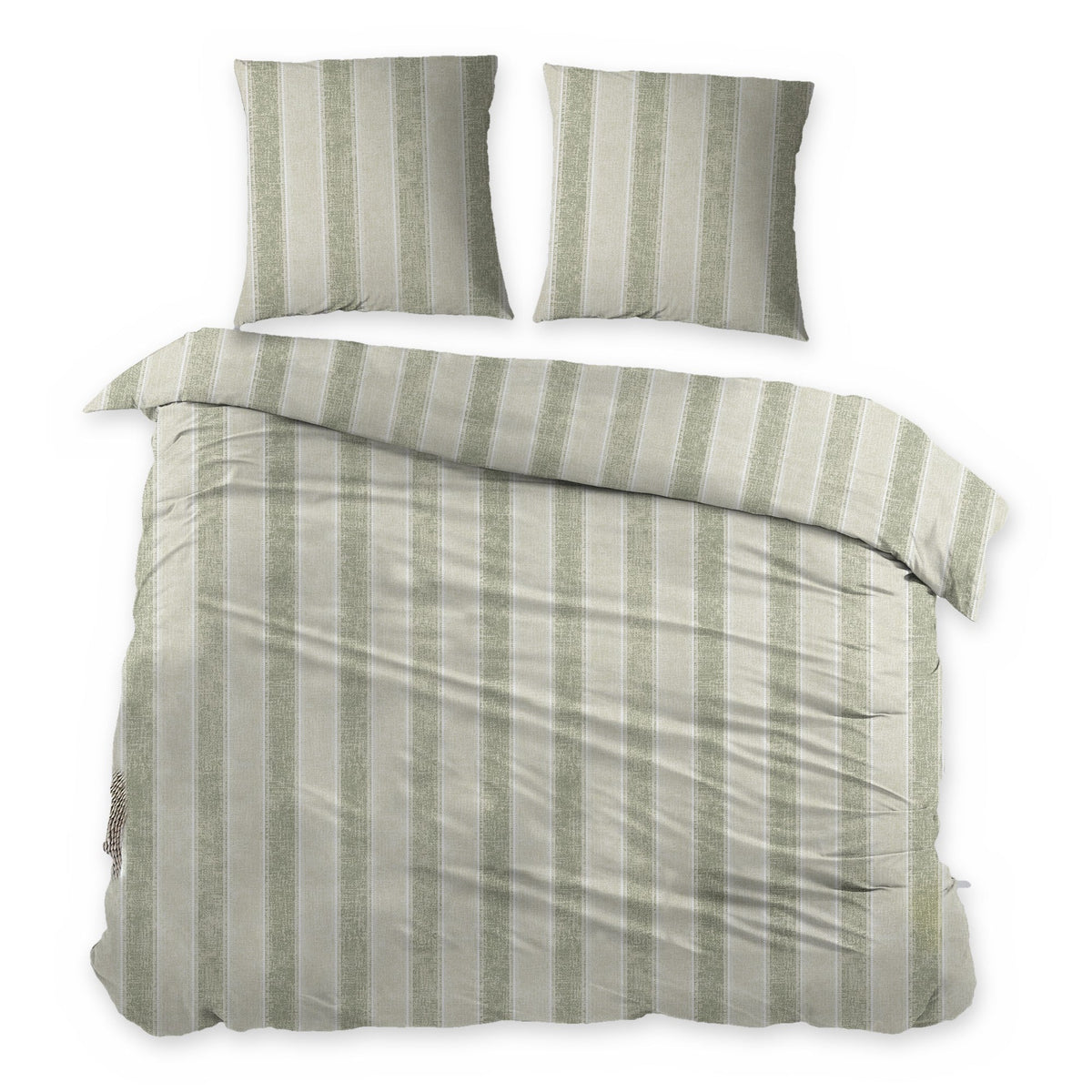 Sleepnight dekbedovertrek flanel Penelope groen