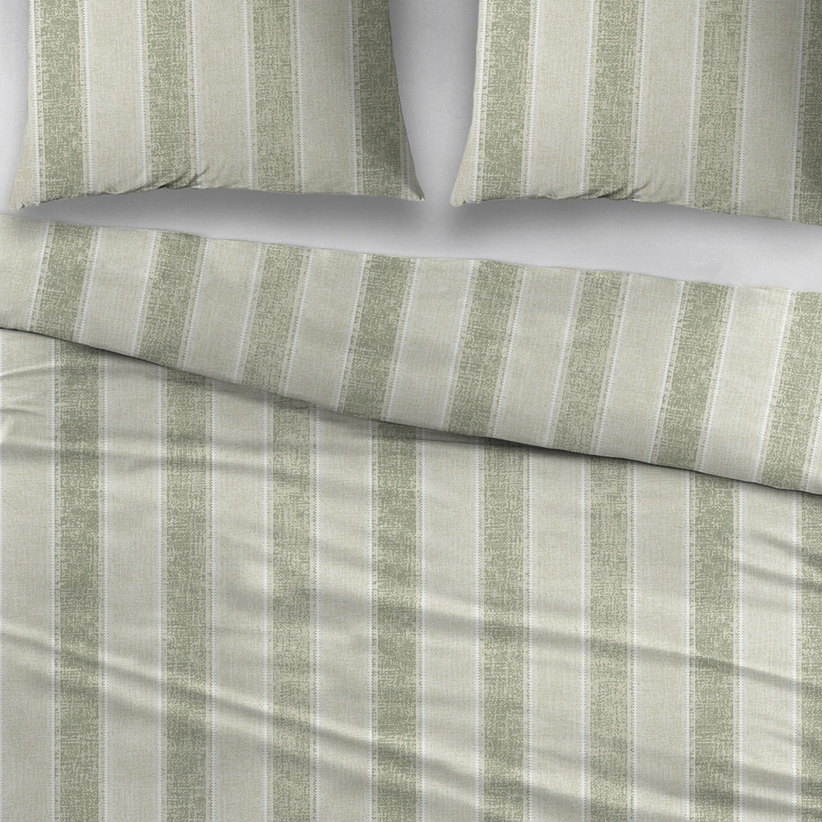 Sleepnight dekbedovertrek flanel Penelope groen