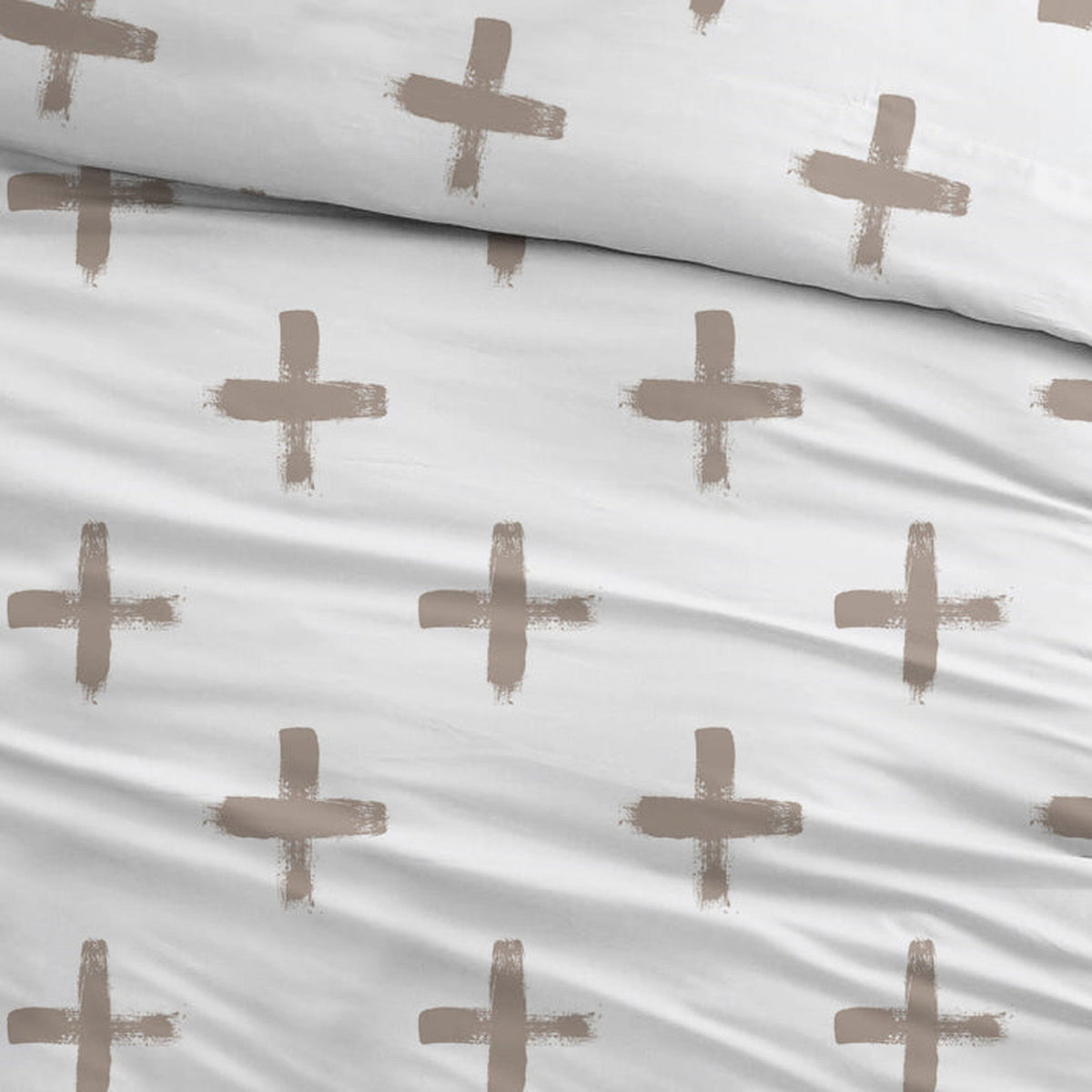 Sleepnight Lakenset katoen Kely, taupe