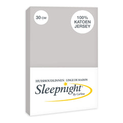 Sleepnight Hoeslaken Jersey 30 cm Grijs