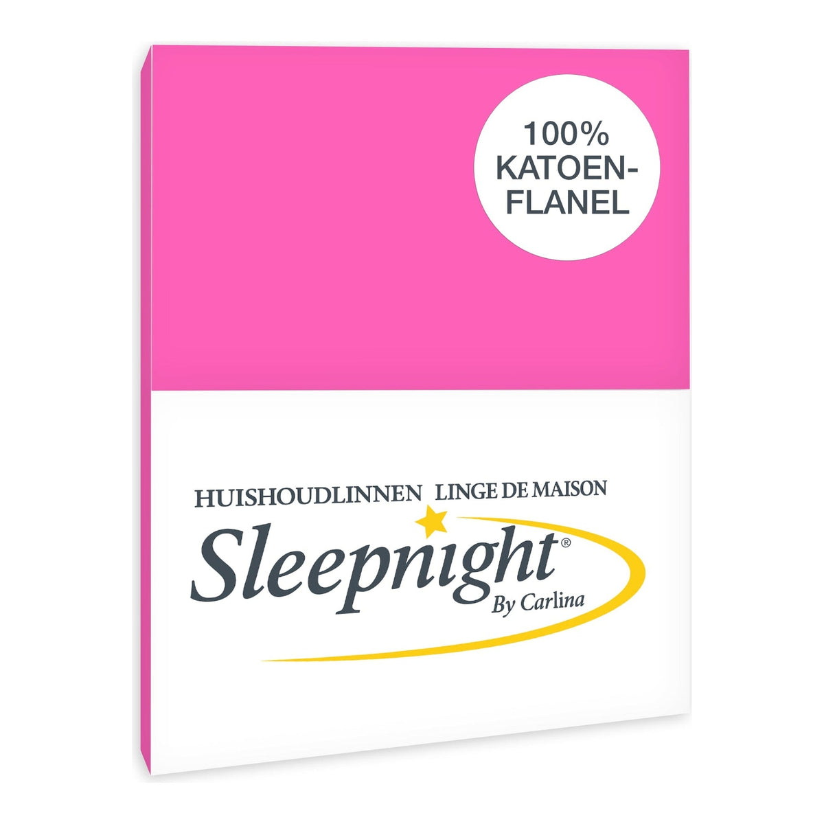 Sleepnight kussensloop flanel Fuchsia