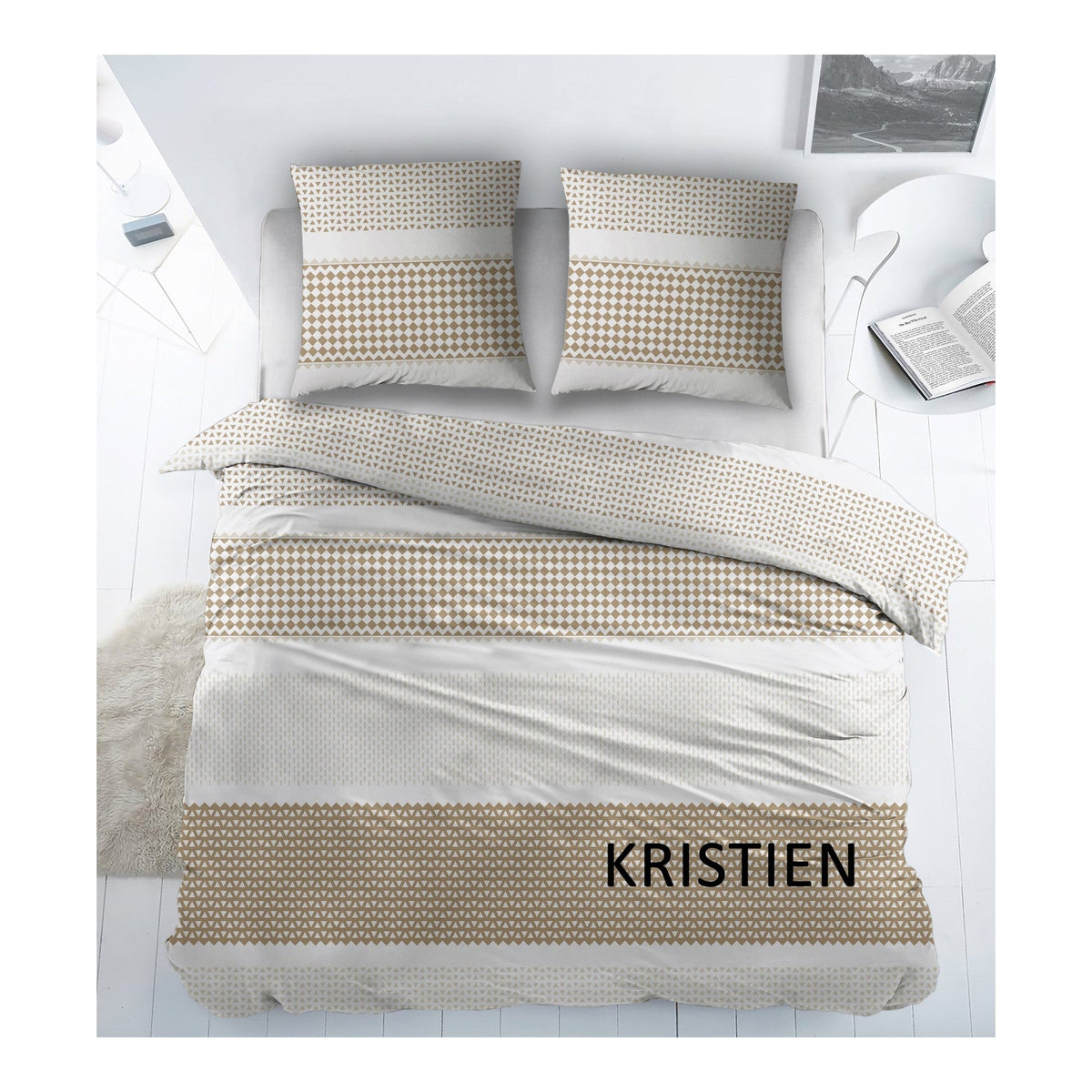 Sleepnight Lakenset katoen Kristien, beige