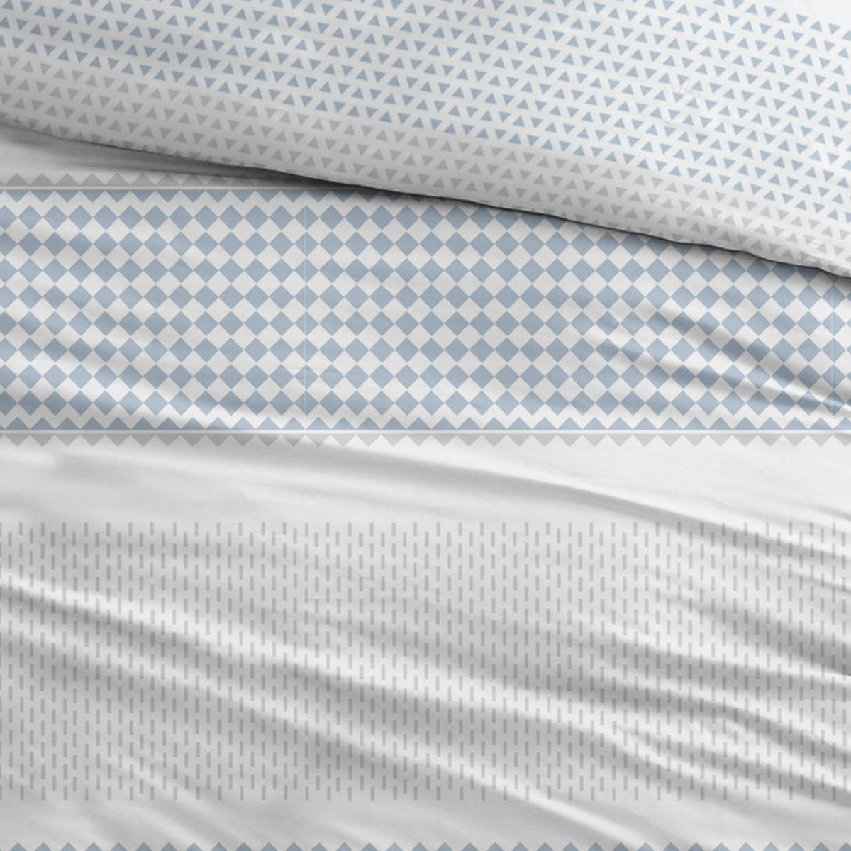 Sleepnight Lakenset katoen Kristien, blauw