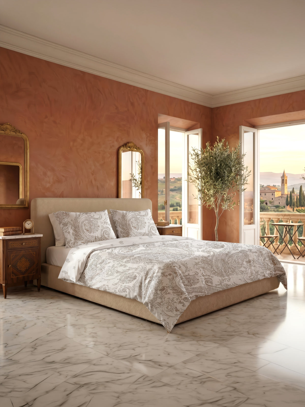 Heckettlane Dekbedovertrek Lyocell Satijn Florence Ash Grey