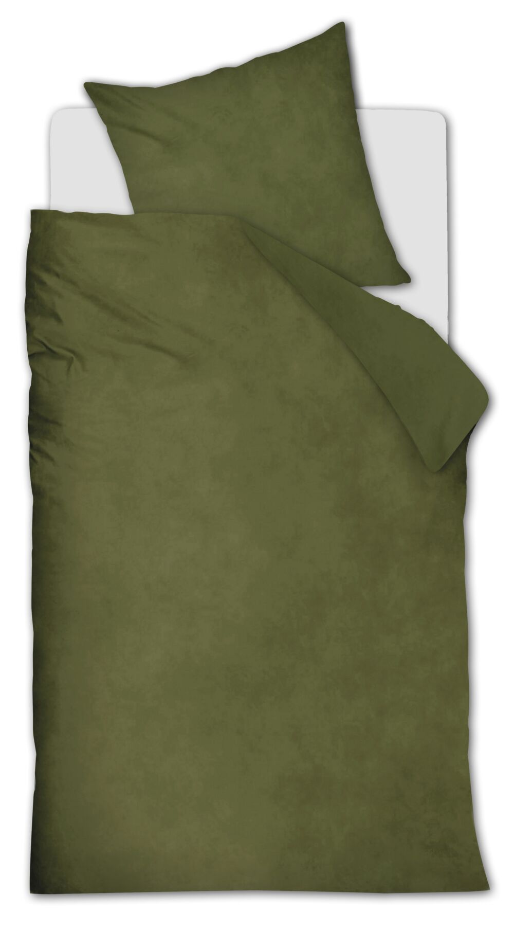 Ambiante dekbedovertrek Velvety, groen
