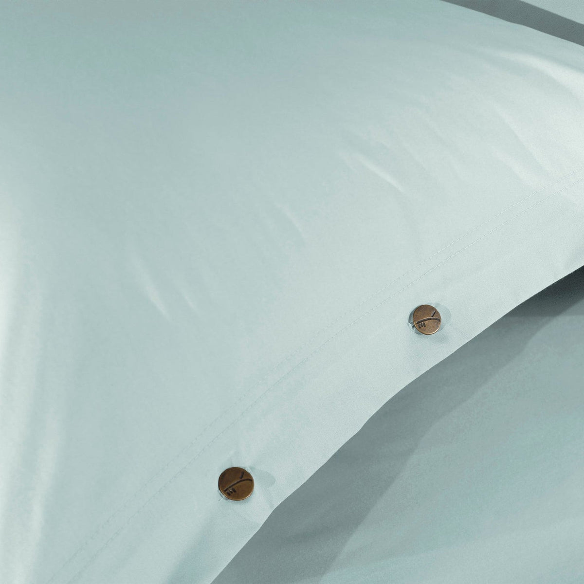 Yellow dekbedovertrek Percale Whispering Blue katoen percale