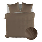 Yellow dekbedovertrek Suite Mumbai Plaza taupe katoen percale