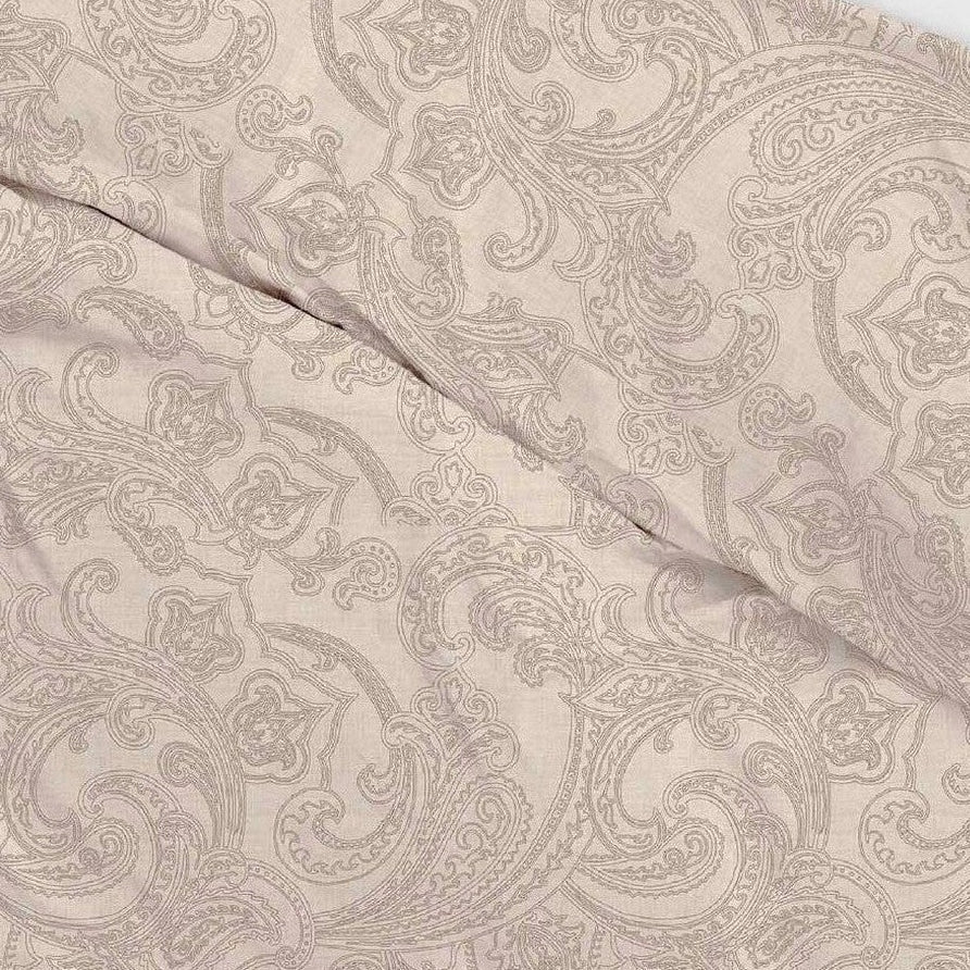 Zo Home Dekbedovertrek Katoen Paisley di Lino Sandy Beige