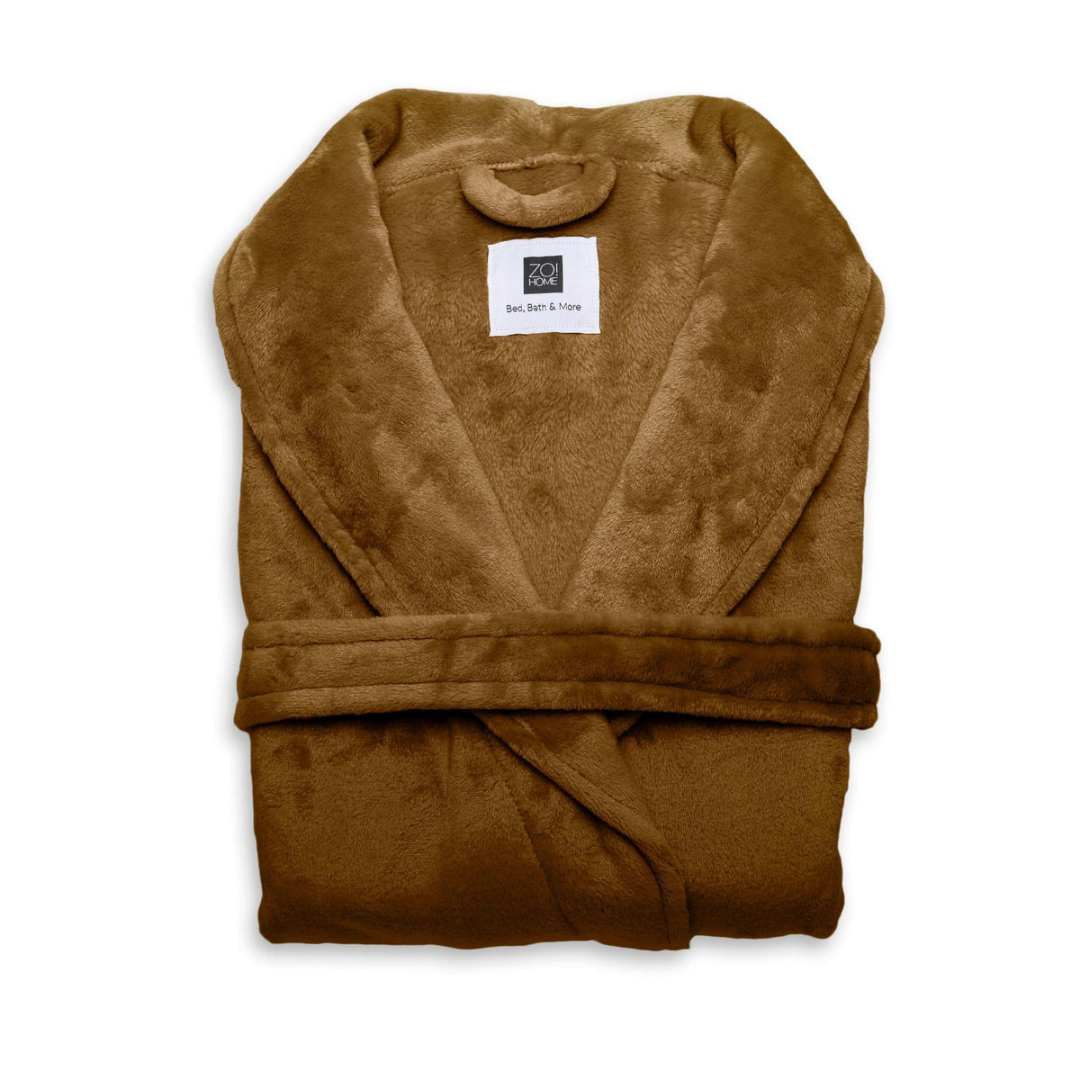 Zo Home Badjas Cara Cognac-Brown polyester