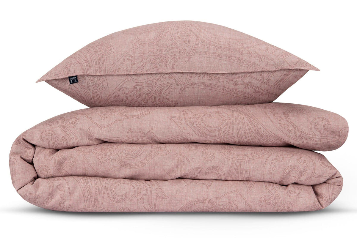 Zo Home dekbedovertrek katoen Paisley di Lino Shell Nude