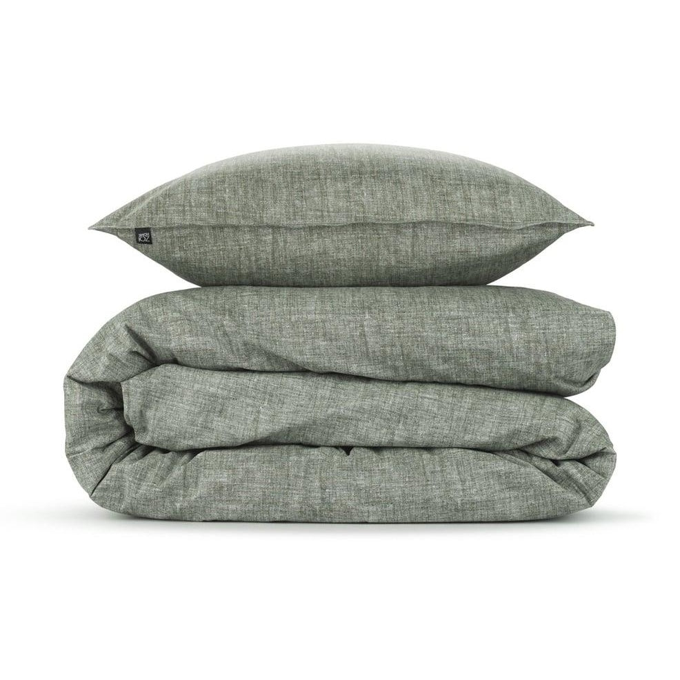 Zo Home dekbedovertrek Lino Army Green katoen