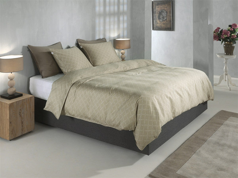 Zo Home dekbedovertrek satijn Linea di Satinado Forest Sand