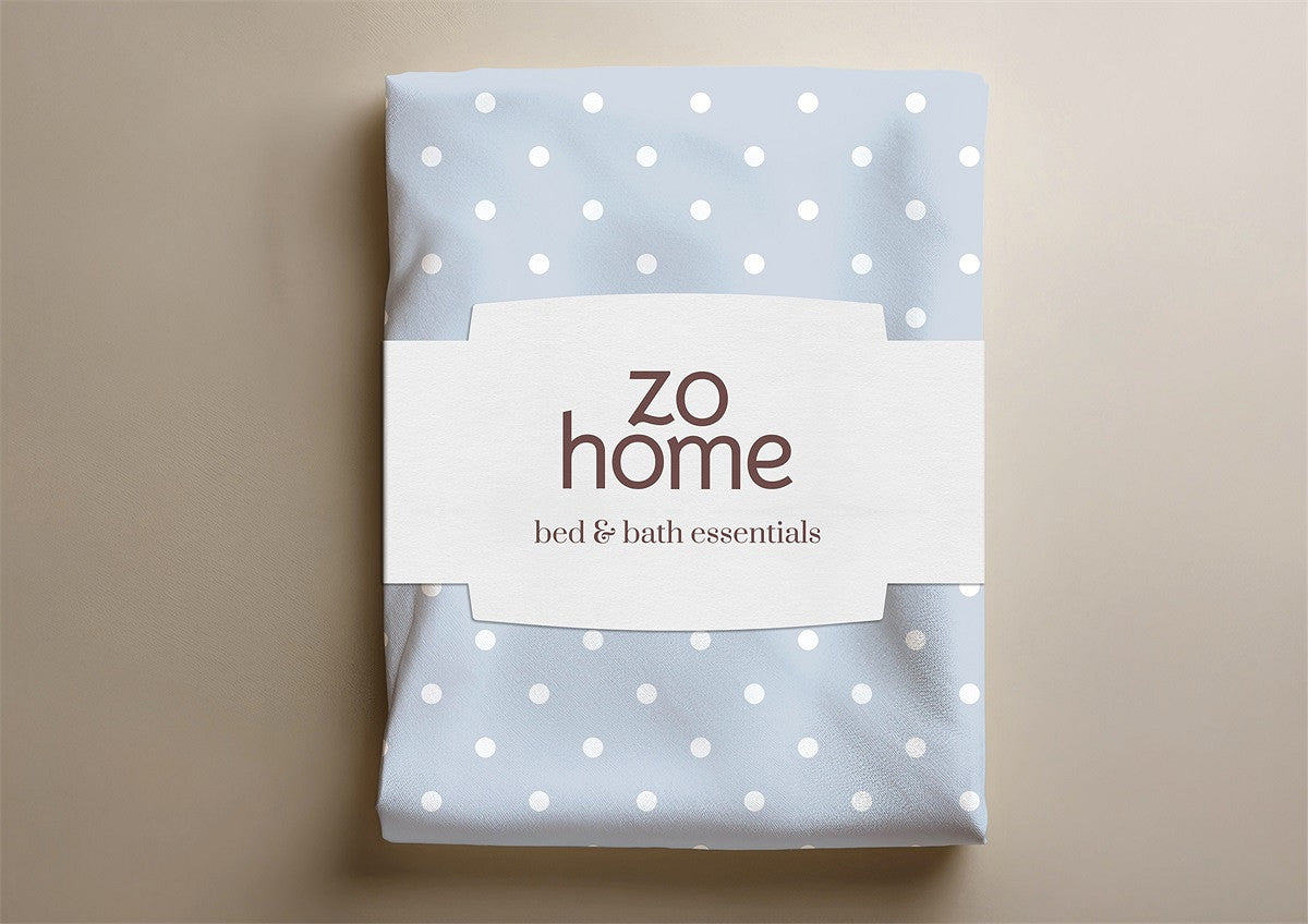 Zo Home dekbedovertrek katoen Punta di Cotone Powder Blue