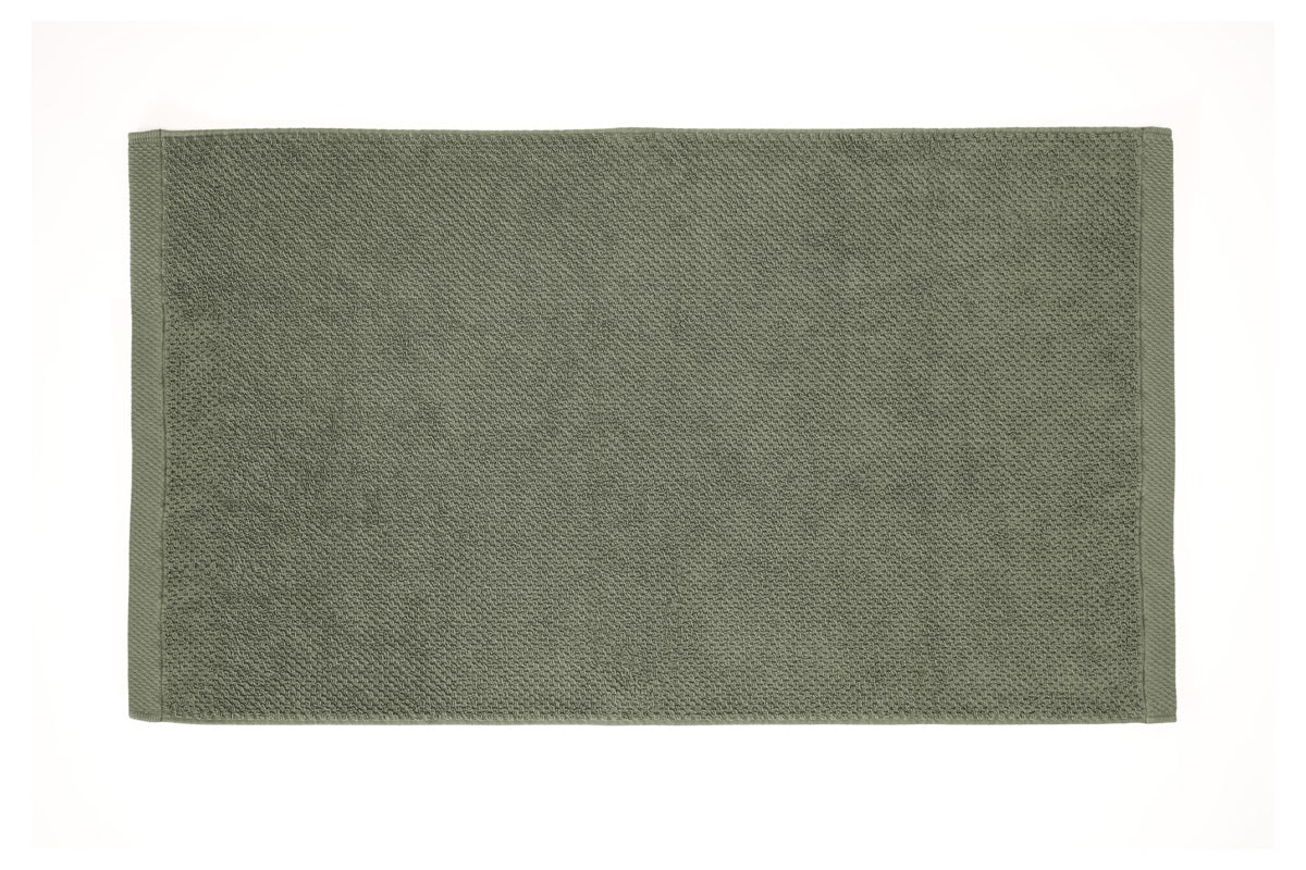 Heckettlane Badtextiel Grant Army Green #afmeting_Handdoek (50 x 100 cm) - Set van 2