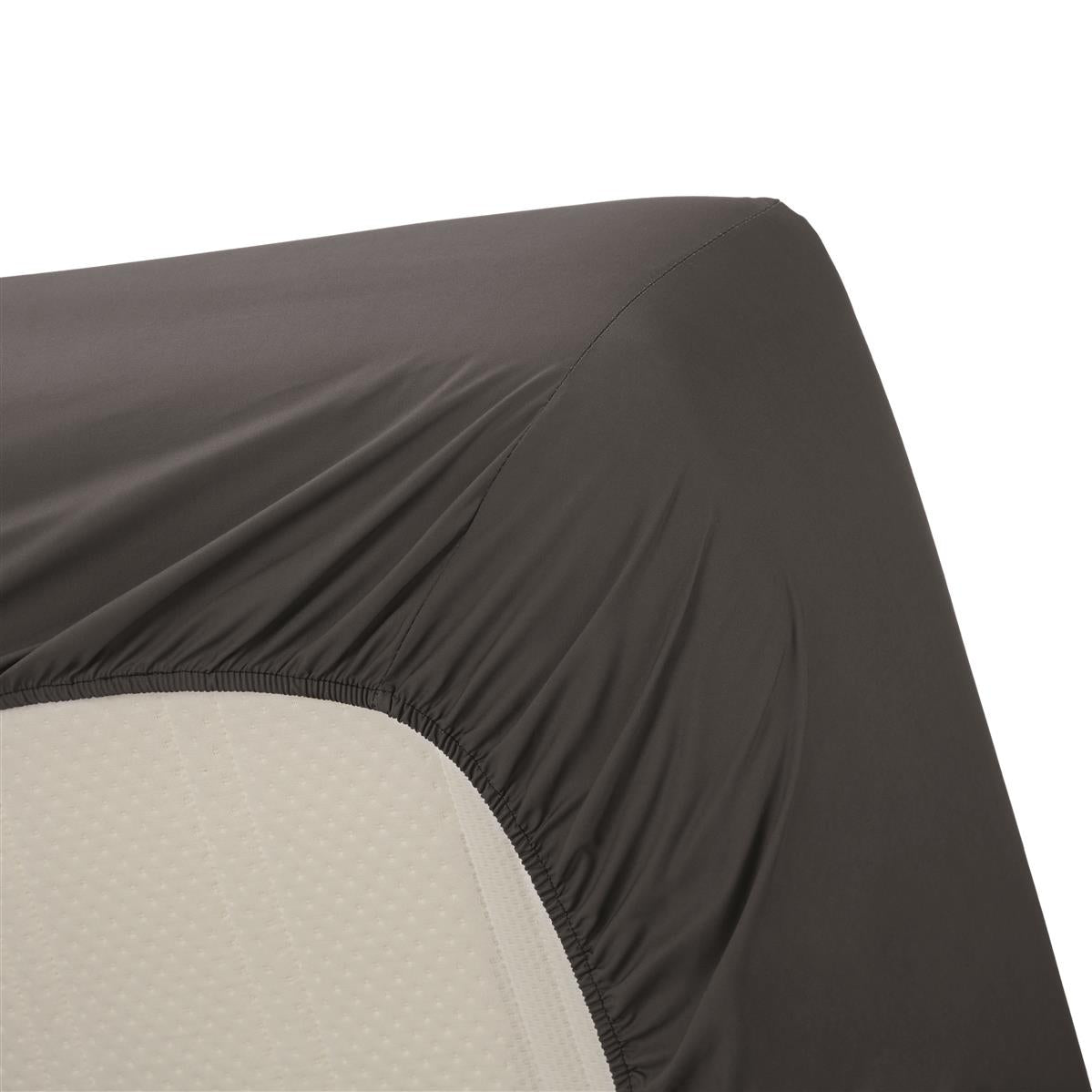 Beddinghouse hoeslaken katoen percale Antraciet