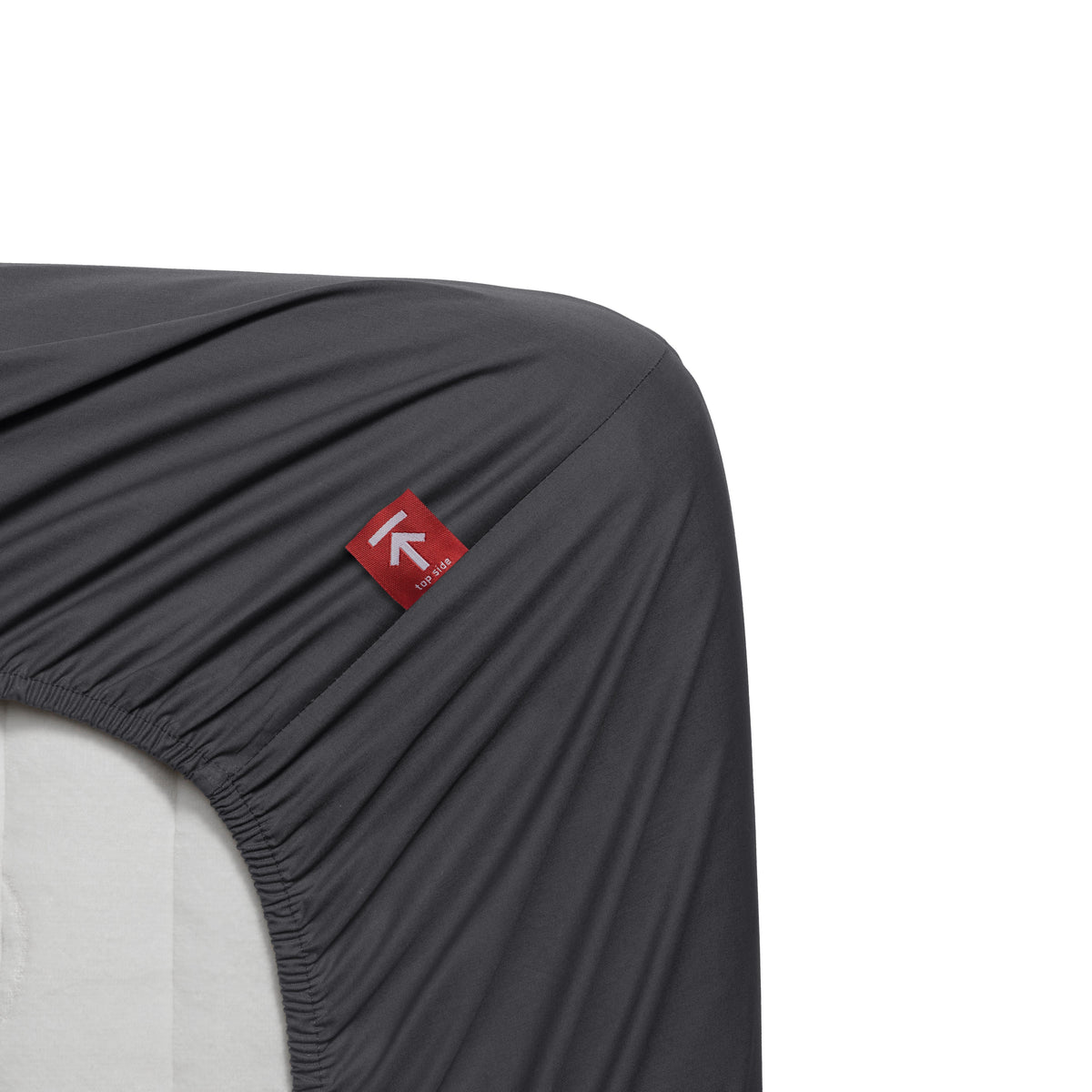 Beddinghouse topper hoeslaken katoen percale Antraciet #maat_160 x 200 cm