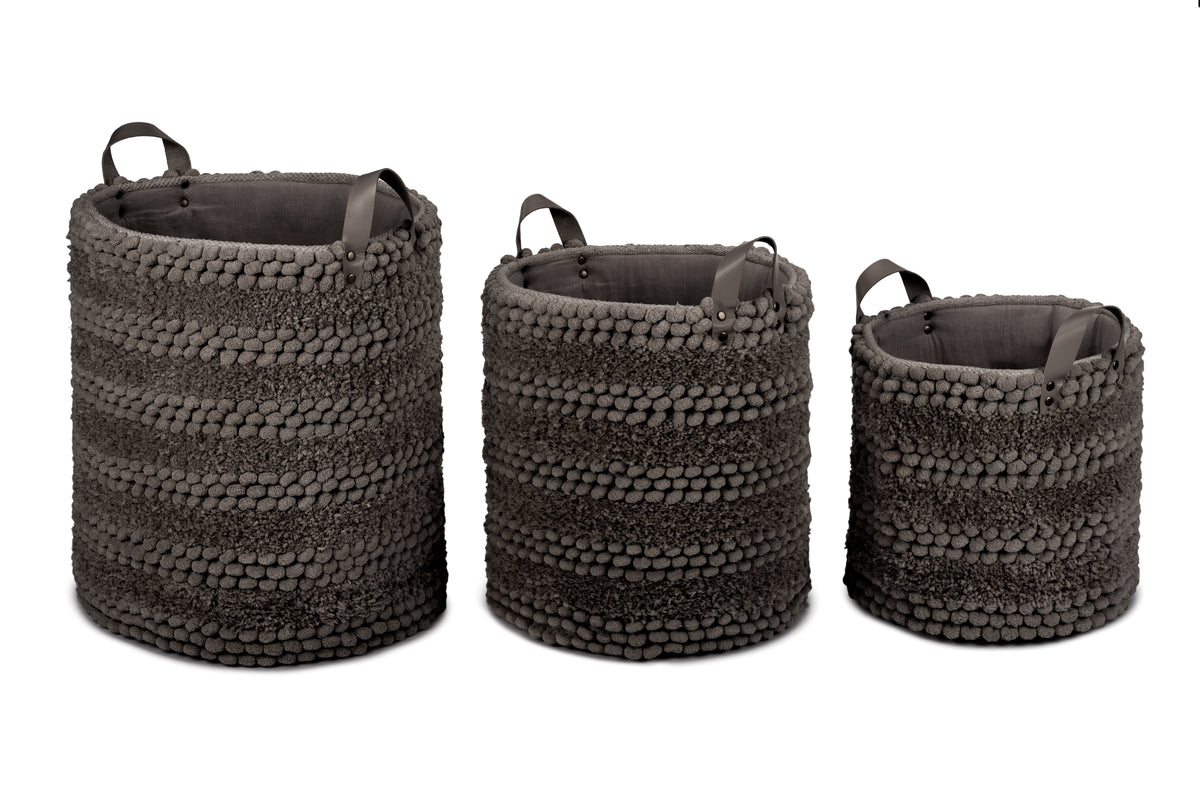 Heckettlane wasmand Roberto Dark Grey
