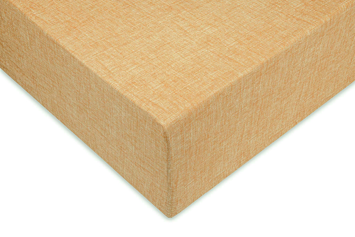 Zo Home hoeslaken Lino Ochre Yellow katoen