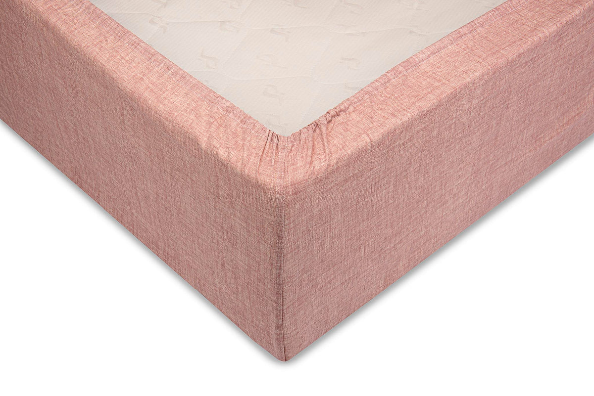 Zo Home hoeslaken Lino Old Rose katoen