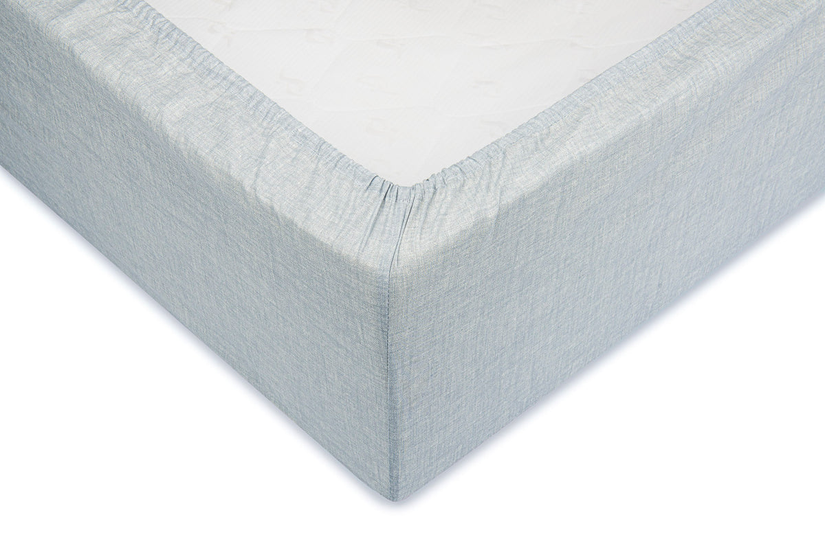 Zo Home hoeslaken Lino Mint Green katoen
