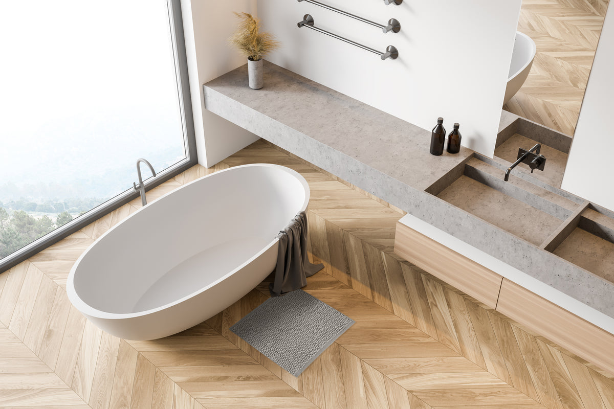 Heckettlane badmat Nodo Light Grey