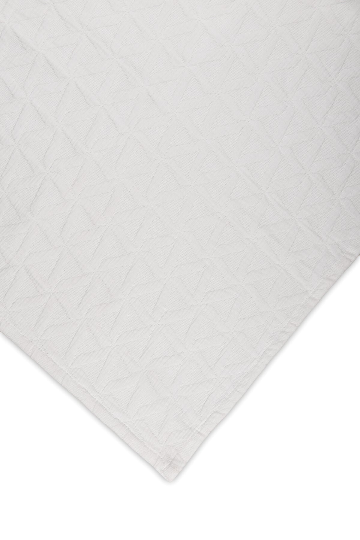 Yellow bedsprei Rombo White katoen