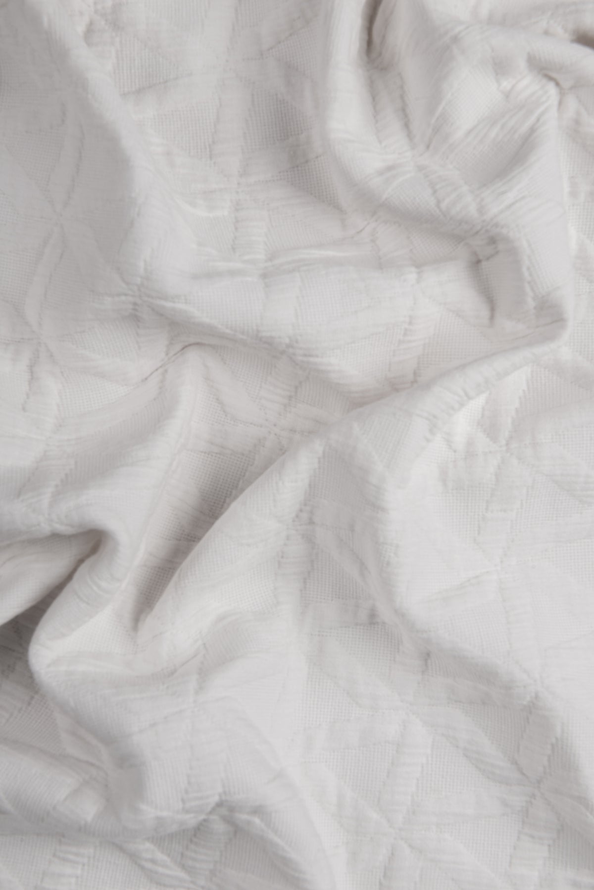 Yellow bedsprei Rombo White katoen