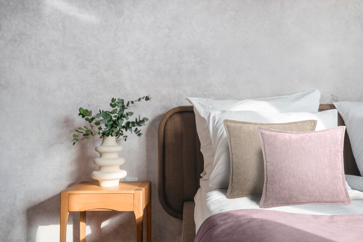 Heckettlane sierkussen Vieux Rose Tan polyester