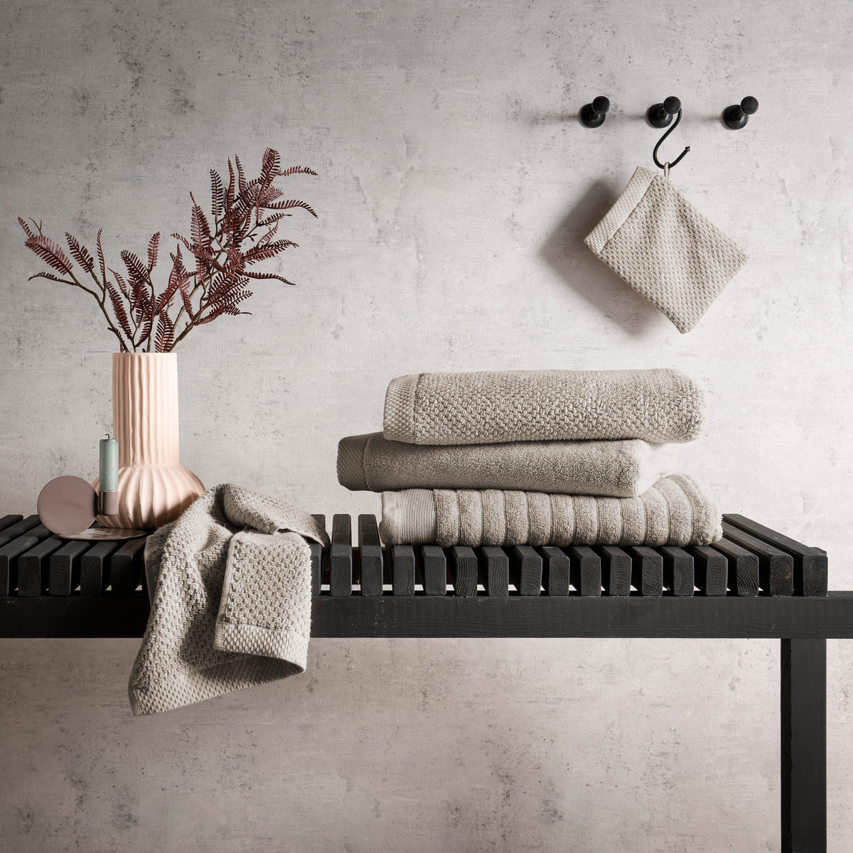 Heckettlane badtextiel Prestige Taupe