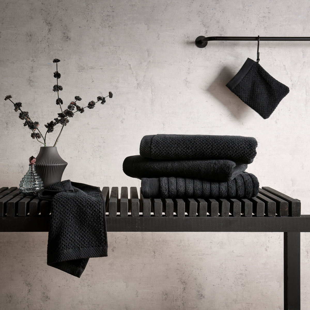 Heckettlane badtextiel Prestige Night Black