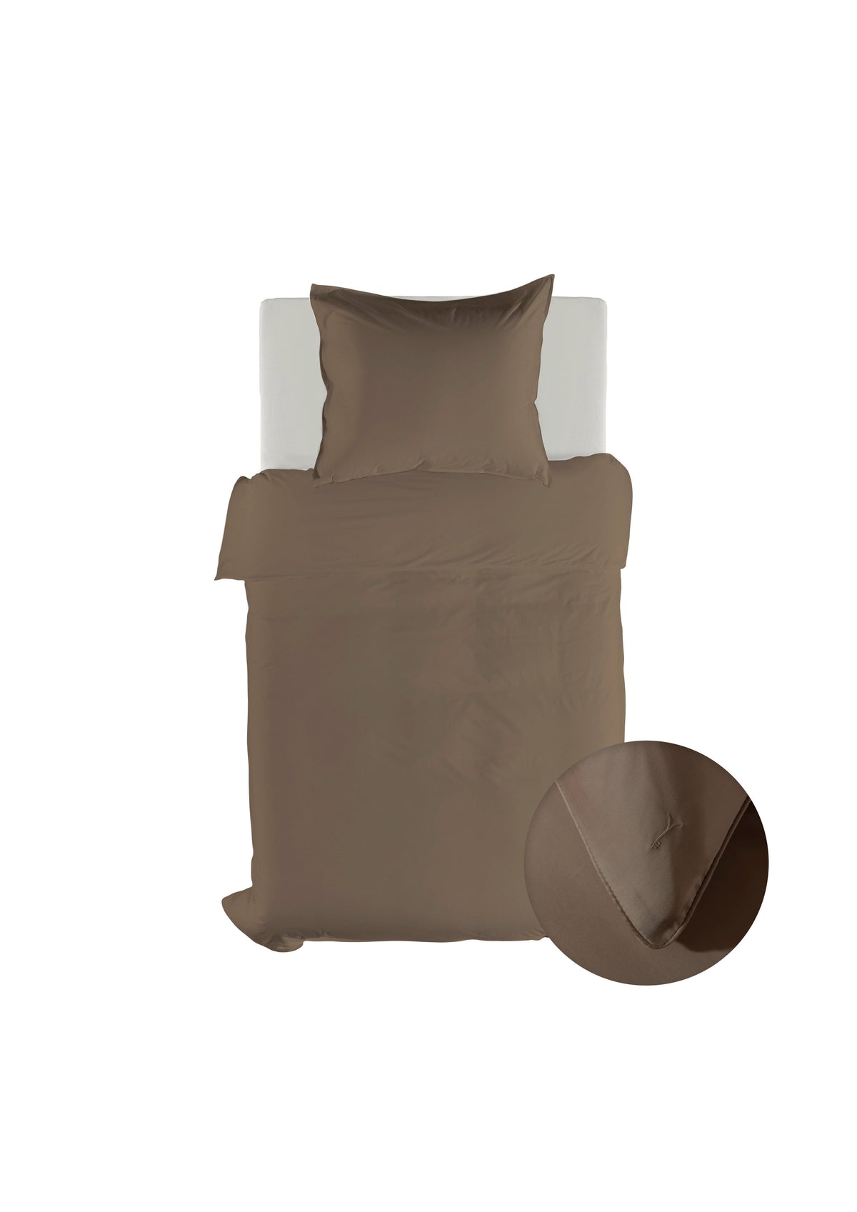 Yellow dekbedovertrek Suite New York Plaza taupe lyocell