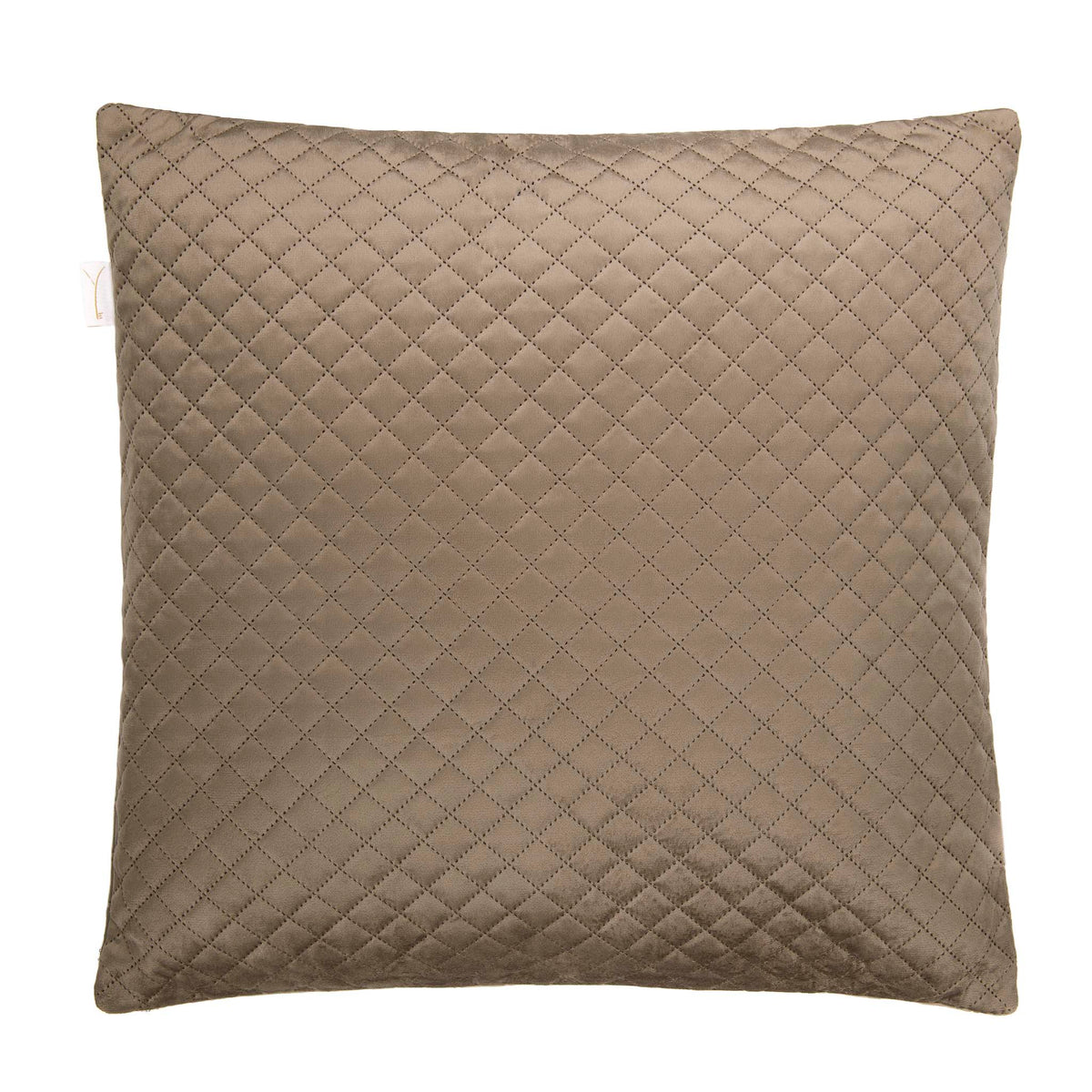 Yellow kussensloop Victoria Taupe polyester