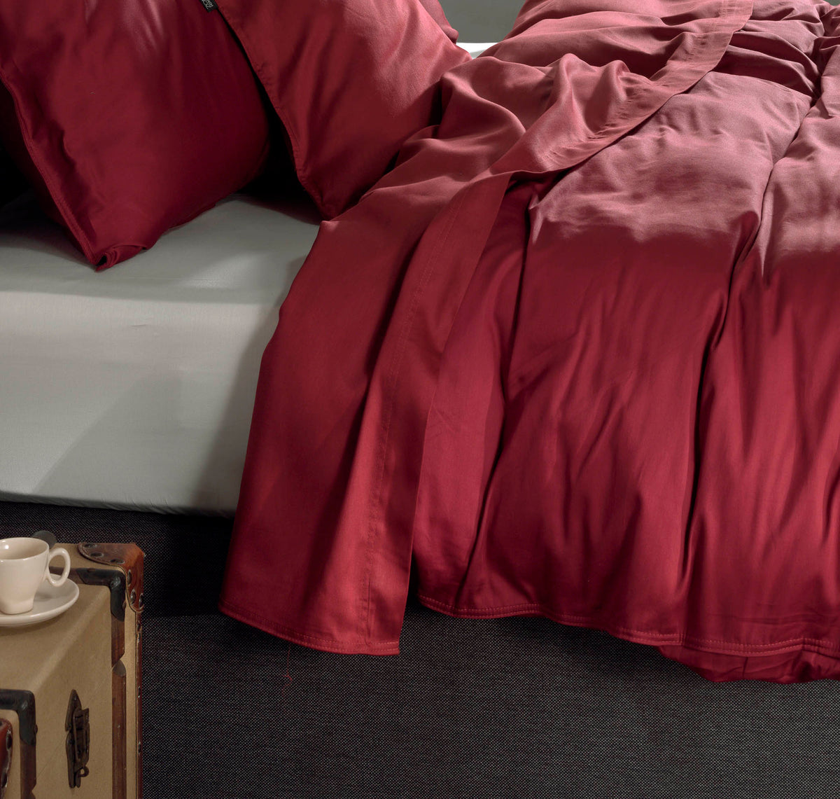 Zo Home laken Satinado Spicy Red satijn