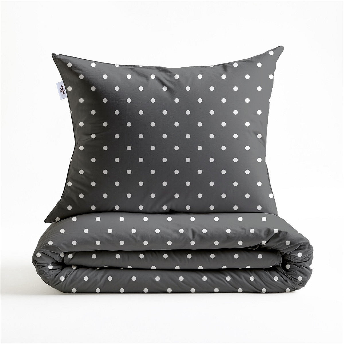 Zo Home dekbedovertrek katoen Punta di Cotone Pewter Grey