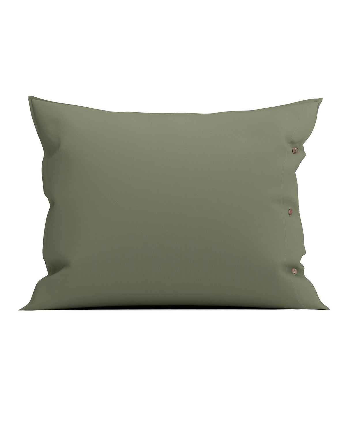 Yellow kussensloop Percale Army Green percale