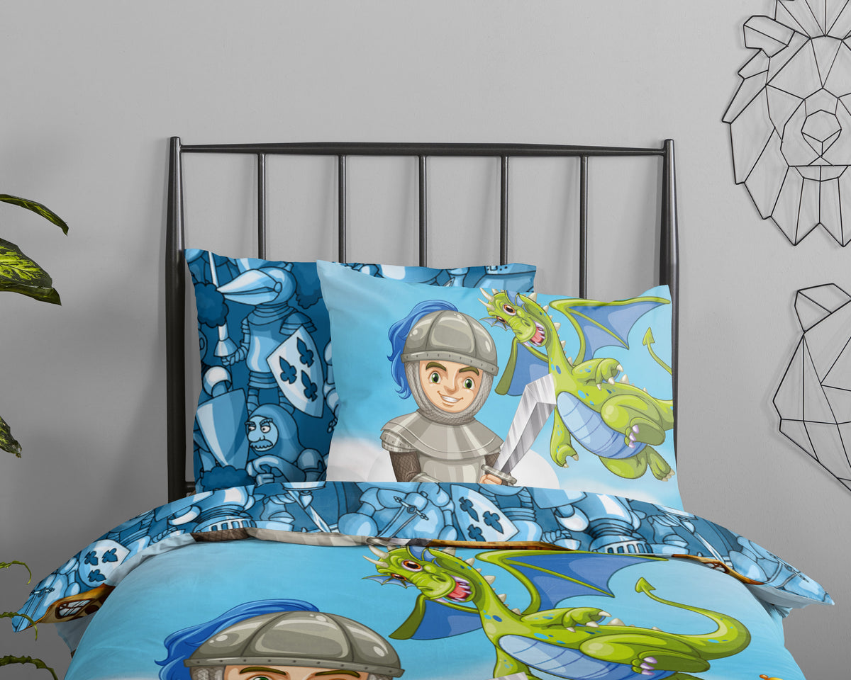Good Morning Housse de Couette Coton Chevalier Multi