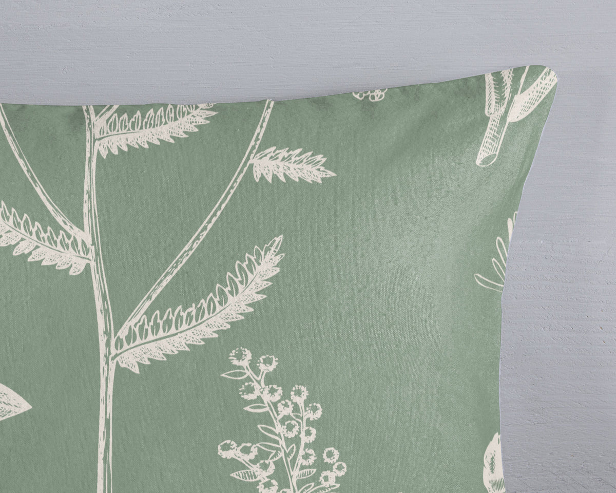 Bonjour Housse de couette flanelle Herbs - Vert