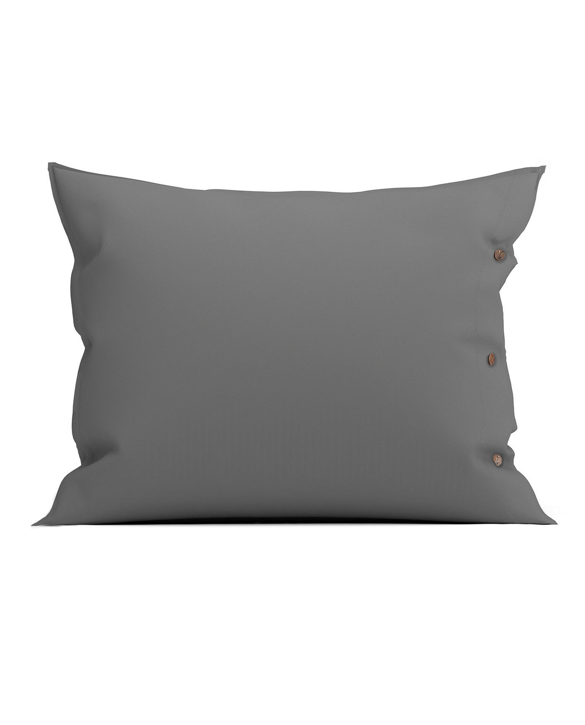 Yellow kussensloop Percale Steel Grey percale