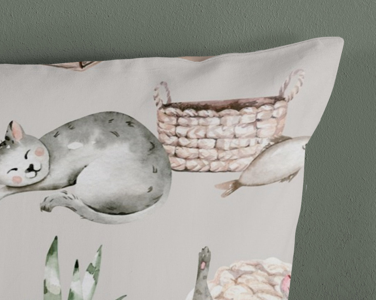Housse de Couette Good Morning Coton Catlife Gris